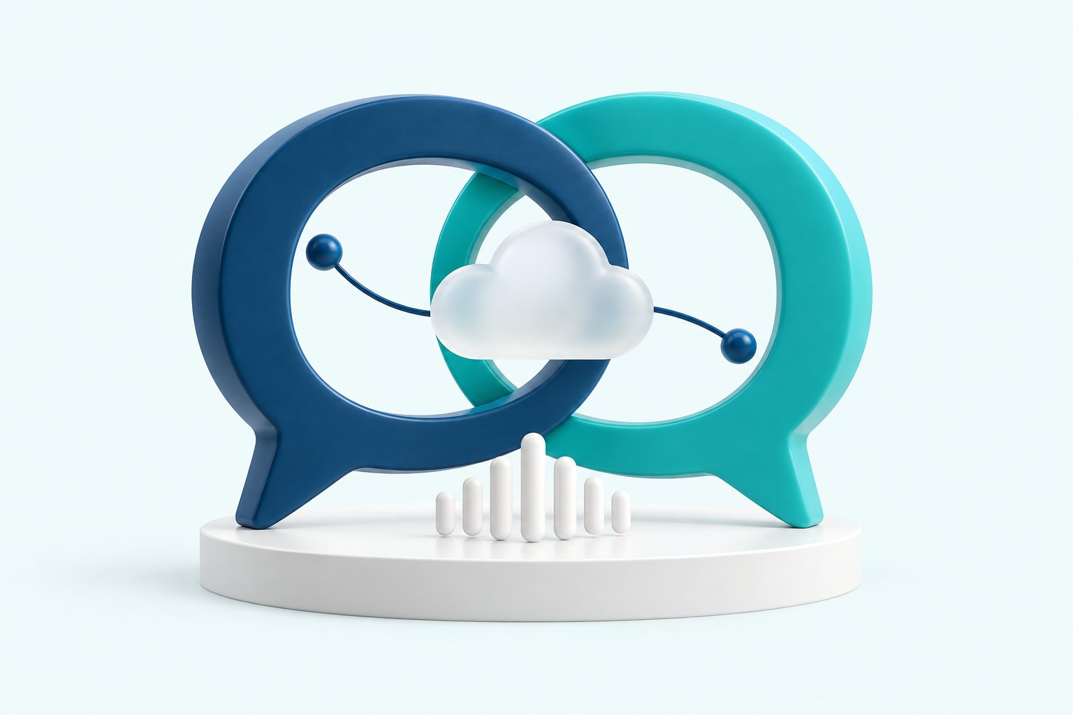 Connected conversation sculptures